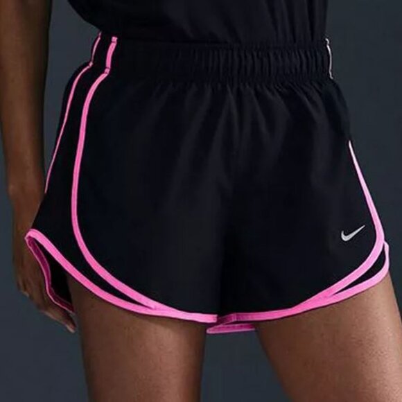 Nike Pants - Nike Tempo Dri-FIT Women’s Running Shorts Black Pink Trim Size Large